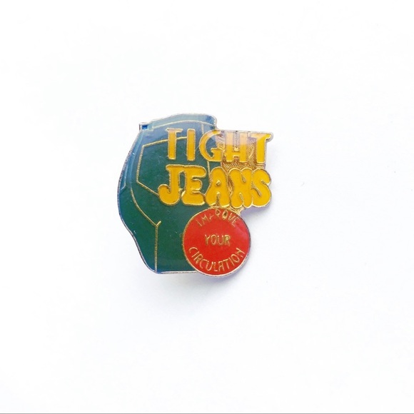 Vintage Jewelry - ‘70s Tight Jeans Pin